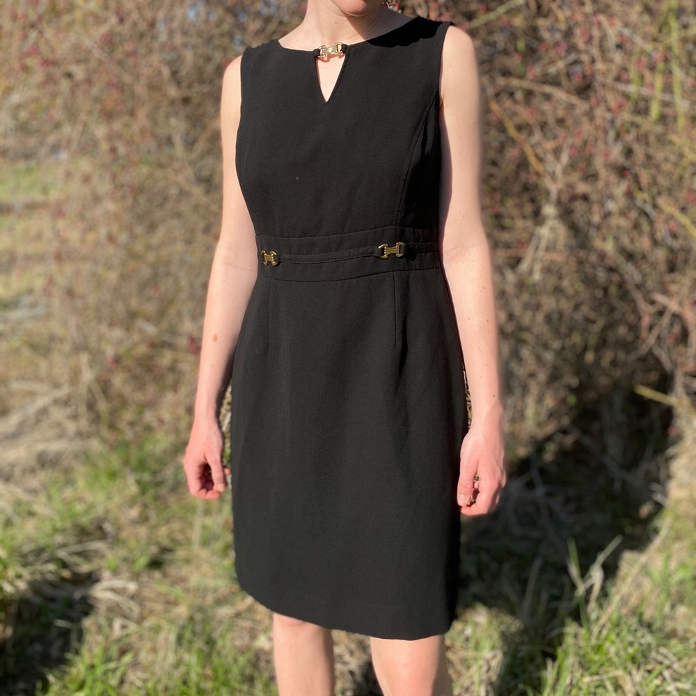 Tahari ASL Black Dress